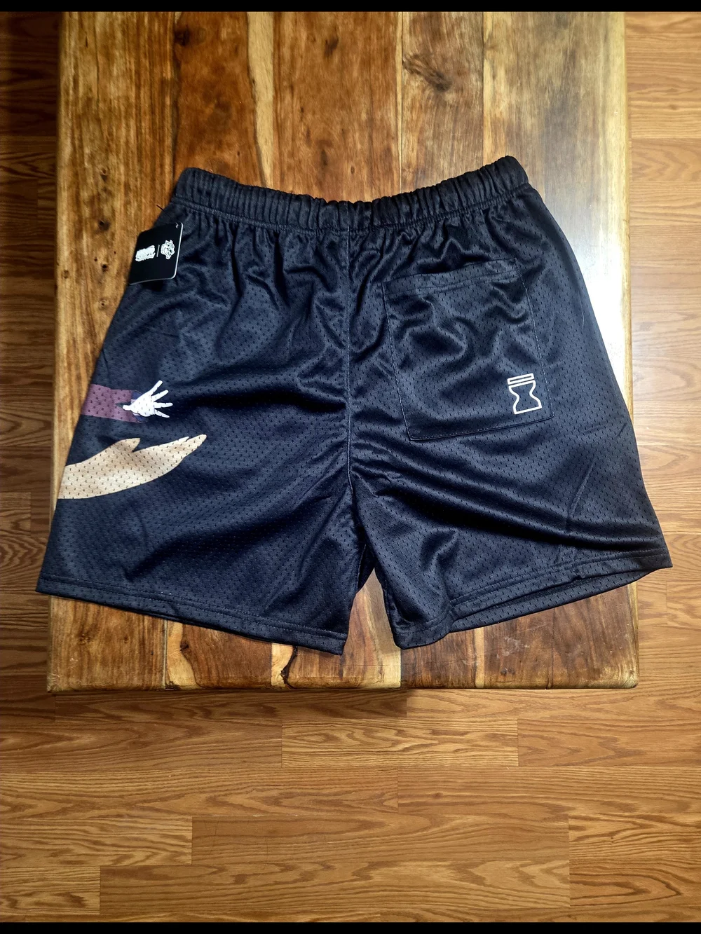 Darc Sport/Naruto Collab Men's Black Athletic Mesh Shorts
